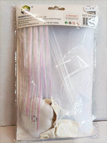 Conjunto de Balão com Fio Branco